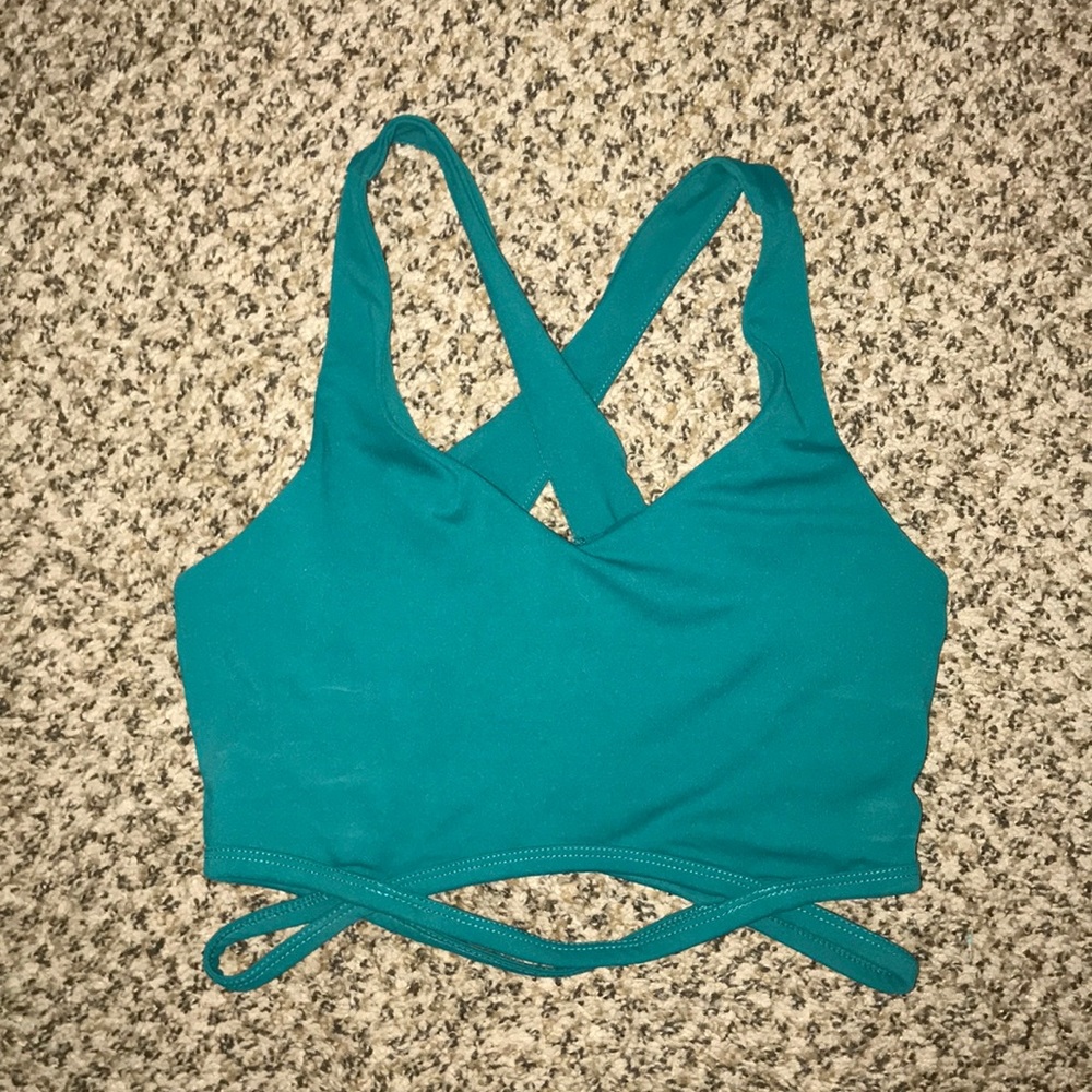 Fabletics Dark Teal Sports Bra